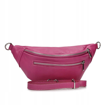 TOREBKA, NERKA DAMSKA TOSCANIO C192, FUKSJA , SKÓRA NATURALNA