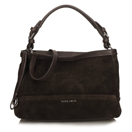 TOREBKA DAMSKA TOSCANIO G126, SKÓRA NATURALNA, BRĄZ