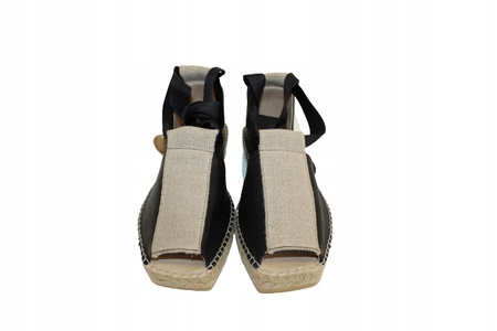 ESPADRYLE, SANDAŁY MACARENA MIKO27, CZARNY