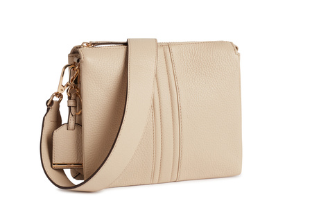 TOREBKA DAMSKA GEOX D26KRA, SKÓRA NATURALNA, OFF WHITE