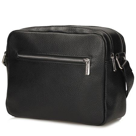 TOREBKA DAMSKA TOSCANIO F225, CZARNY, SKÓRA, NATURALNA