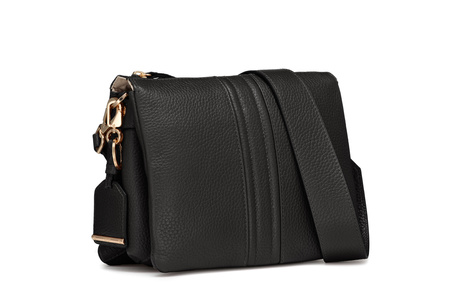 TOREBKA DAMSKA GEOX D26KRA, SKÓRA NATURALNA, CZARNY