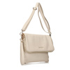 TOREBKA DAMSKA TOSCANIO F55, KREM, KOPERTÓWKA, SKÓRA NATURALNA