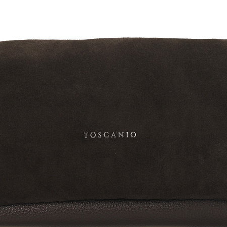 TOREBKA DAMSKA TOSCANIO G154, SKÓRA NATURALNA, BRĄZ