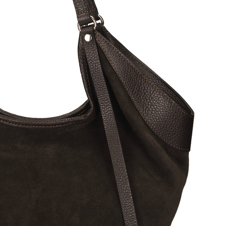 TOREBKA DAMSKA TOSCANIO G108, SKÓRA NATURALNA, BRĄZ