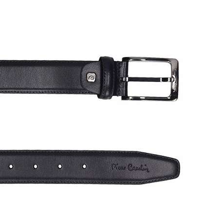 PASEK MĘSKI PIERRE CARDIN 8045, GRANAT, SKÓRA, 95