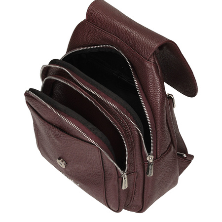 PLECAK DAMSKI TOSCANIO A186, SKÓRA NATURALNA, BORDOWY