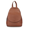 PLECAK DAMSKI TOSCANIO A186, SKÓRA NATURALNA, RUDY