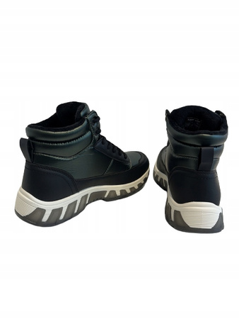 BOTKI. ŚNIEGOWCE BAGATT D31-AGN30-5969 BLACK/DK GREEN