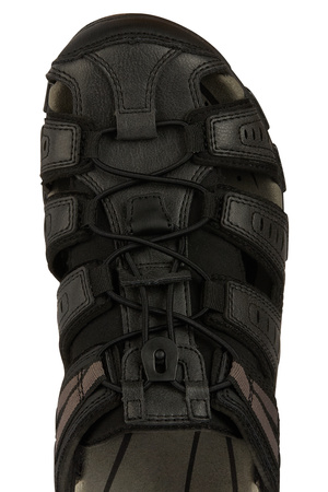 SANDAŁY GEOX U4524C, S.STRADA, BLACK