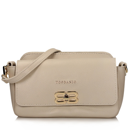 TOREBKA DAMSKA TOSCANIO F223 KREM, SKÓRA NATURALNA