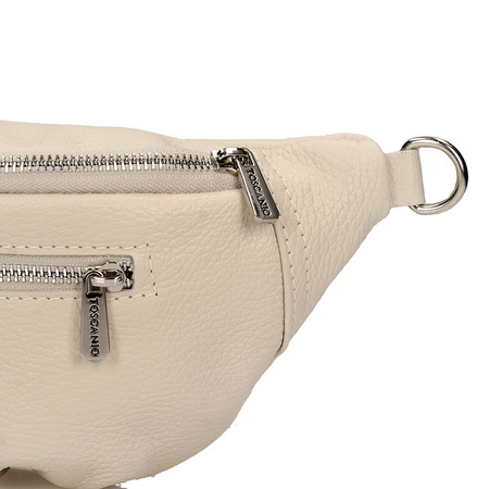 TOREBKA, NERKA DAMSKA TOSCANIO C192, KREM, SKÓRA NATURALNA
