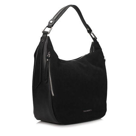 TOREBKA DAMSKA TOSCANIO G107, SKÓRA NATURALNA, CZARNY