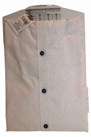 KOSZULA TUDOR DŁUGI RĘKAW SLIM 44 176/182, GROCHY