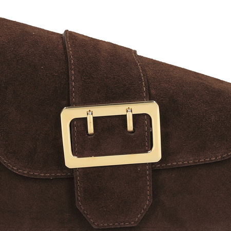 TOREBKA DAMSKA TOSCANIO G57, SKÓRA NATURALNA, CZEKOLADA