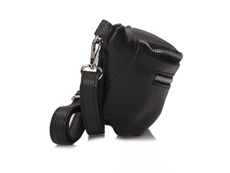 TOREBKA, NERKA DAMSKA TOSCANIO C192, CZARNY, SKÓRA NATURALNA