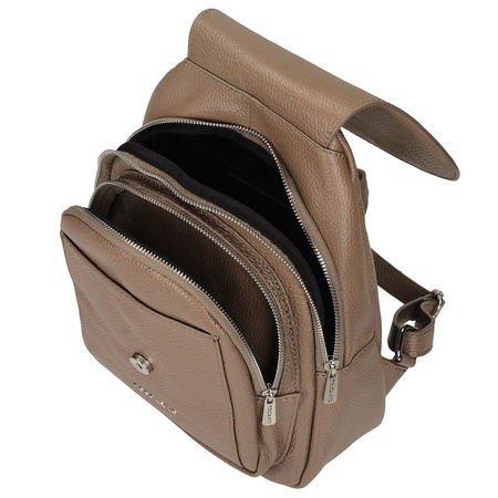 PLECAK DAMSKI TOSCANIO A186, SKÓRA NATURALNA, BEŻ