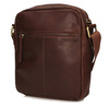 TOREBKA MĘSKA TOSCANIO T718, BRĄZ, SKÓRA