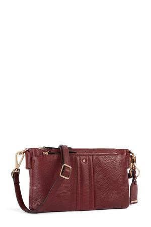 TOREBKA DAMSKA GEOX D46ZCA, SKÓRA NATURALNA, BURGUND