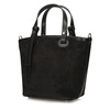 TOREBKA DAMSKA TOSCANIO G104, SKÓRA NATURALNA, CZARNY