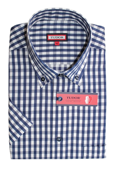 KOSZULA TUDOR KRÓTKI RĘKAW REGULAR, KRATKA