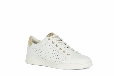 SNEAKERSY GEOX D151BB JAYSEN, WHITE/GOLD