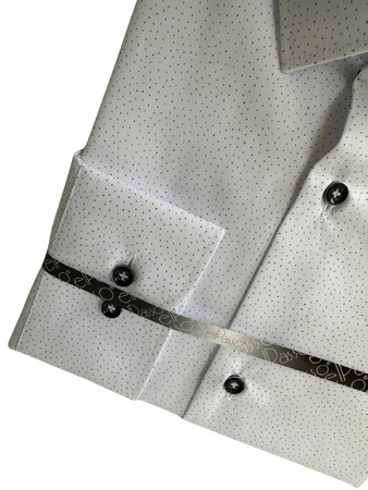 KOSZULA ELPASSO DŁUGI RĘKAW SLIM, L - 41/42 176/182, GROSZKI