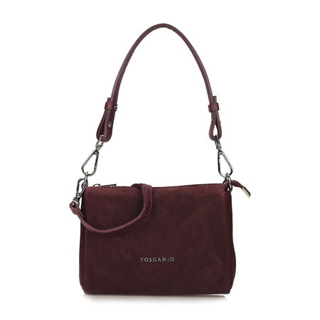 TOREBKA DAMSKA TOSCANIO G91, SKÓRA NATURALNA, BORDOWY