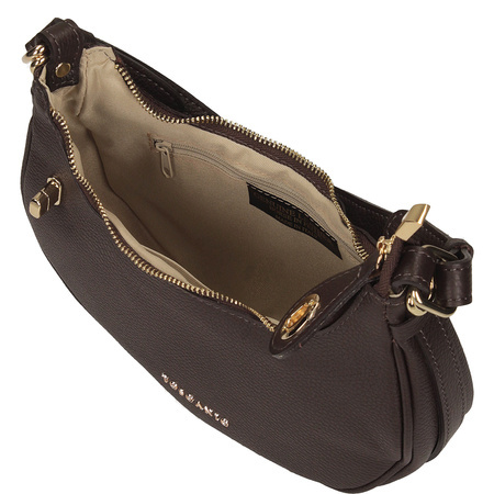 TOREBKA DAMSKA TOSCANIO G75, SKÓRA NATURALNA, CZEKOLADOWY BRĄZ