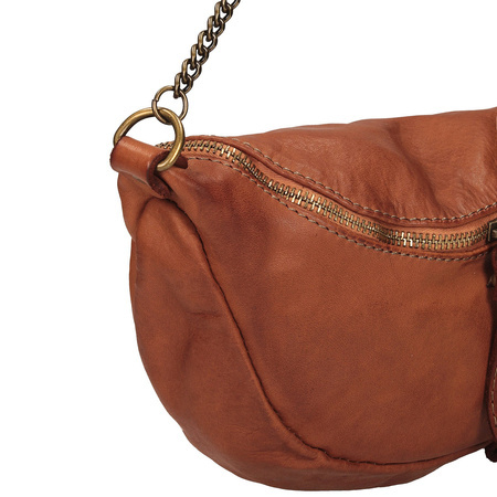 TOREBKA DAMSKA TOSCANIO C21, SKÓRA NATURALNA, RUDY