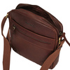 TOREBKA MĘSKA TOSCANIO T718, BRĄZ, SKÓRA