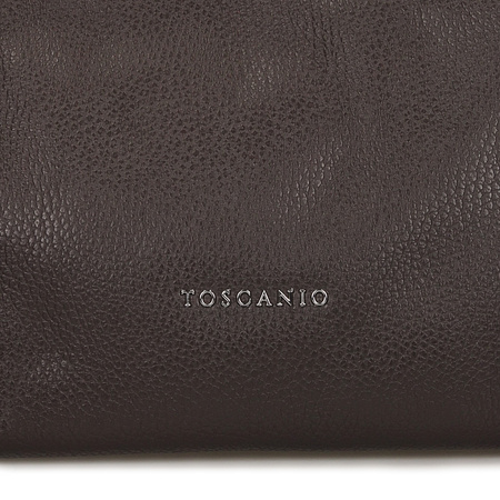TOREBKA DAMSKA TOSCANIO B60, SKÓRA NATURALNA, CZEKOLADOWY BRĄZ