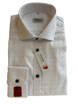 KOSZULA TUDOR DŁUGI RĘKAW SLIM 39 - 176/182, 100% BAWEŁNA