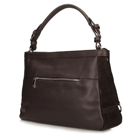 TOREBKA DAMSKA TOSCANIO G126, SKÓRA NATURALNA, BRĄZ