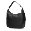 TOREBKA DAMSKA TOSCANIO G107, SKÓRA NATURALNA, CZARNY