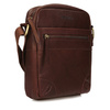 TOREBKA MĘSKA TOSCANIO T718, BRĄZ, SKÓRA