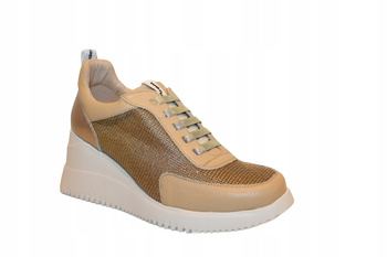 PÓŁBUTY, SNEAKERSY WONDERS G-6604 NATURAL R. 40