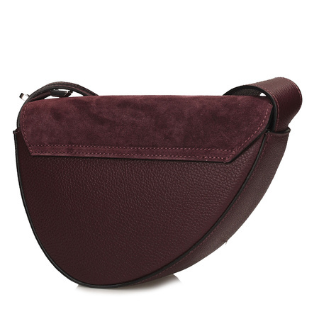 TOREBKA DAMSKA TOSCANIO G87, SKÓRA NATURALNA, BORDO