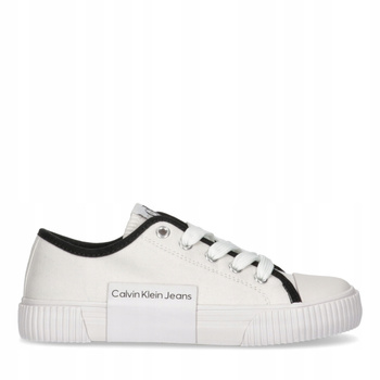 TRAMPKI, SNEAKERSY CALVIN KLEIN Y3X9-80873 LOWCUT WHITE R. 35