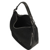 TOREBKA DAMSKA TOSCANIO G107, SKÓRA NATURALNA, CZARNY