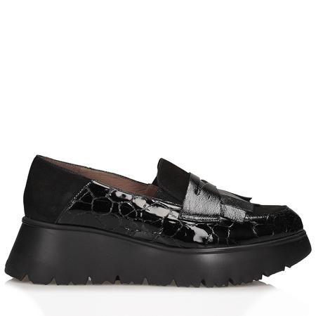 PÓŁBUTY, MOKASYNY WONDERS C-7312 BLACK 40