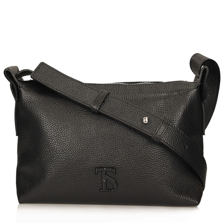 TOREBKA DAMSKA TOSCANIO F222, CZARNY, SKÓRA, NATURALNA