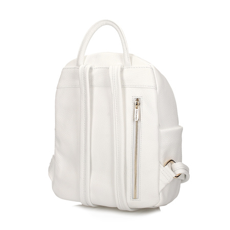 PLECAK DAMSKI TOSCANIO F193 BIAŁY, SKÓRA NATURALNA