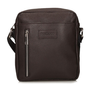 TOREBKA MĘSKA TOSCANIO E30, BRĄZ, SKÓRA