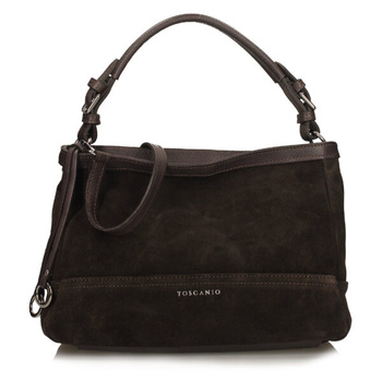 TOREBKA DAMSKA TOSCANIO G126, SKÓRA NATURALNA, BRĄZ
