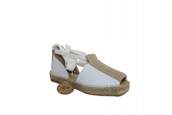 ESPADRYLE, SANDAŁY MACARENA MIKO27, BIAŁY R. 36