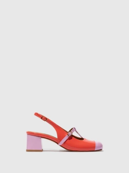 CZÓŁENKA FLY LONDON P145083005, PINK/SCARLET