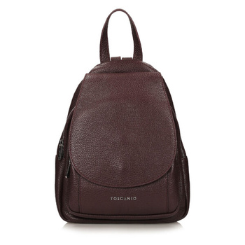 PLECAK DAMSKI TOSCANIO A186, SKÓRA NATURALNA, BORDOWY
