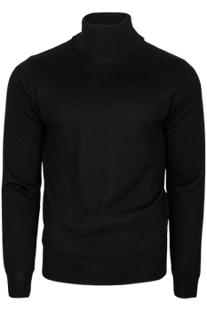 SWETER, GOLF MĘSKI M&M T-1158 CZARNY, WEŁNA 