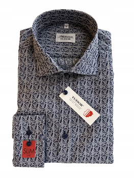 KOSZULA TUDOR DŁUGI RĘKAW SLIM 39 - 176/182, 100% BAWEŁNA